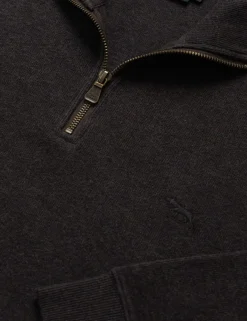 Alton Ave Pure Cotton Half Zip Sweatshirt