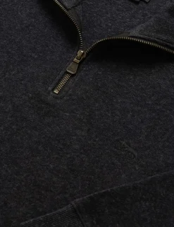 Alton Ave Pure Cotton Half Zip Sweatshirt