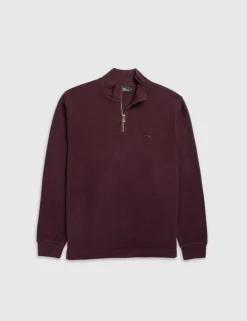 Alton Ave Pure Cotton Half Zip Sweatshirt