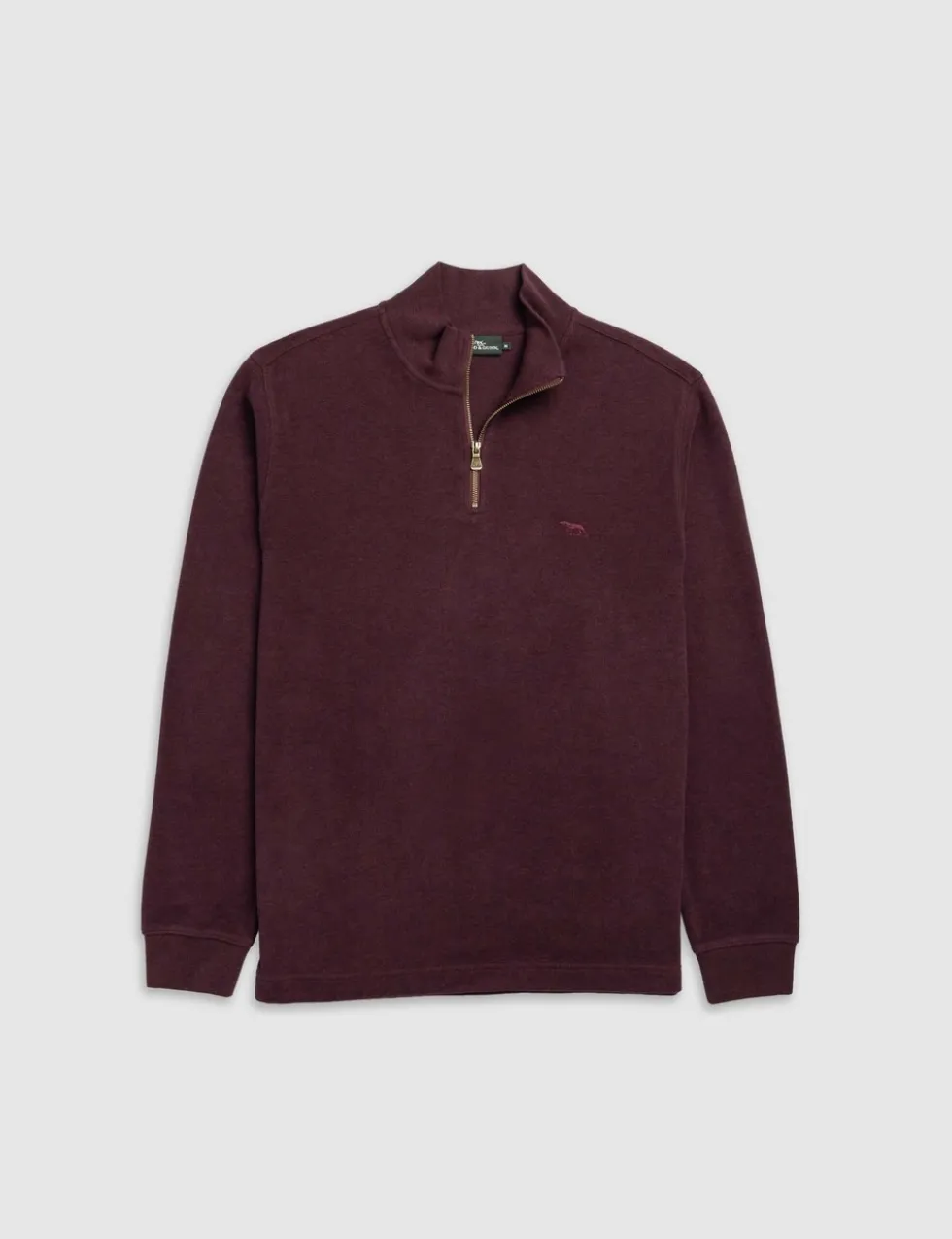 Alton Ave Pure Cotton Half Zip Sweatshirt