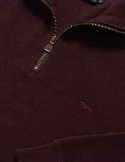 Alton Ave Pure Cotton Half Zip Sweatshirt