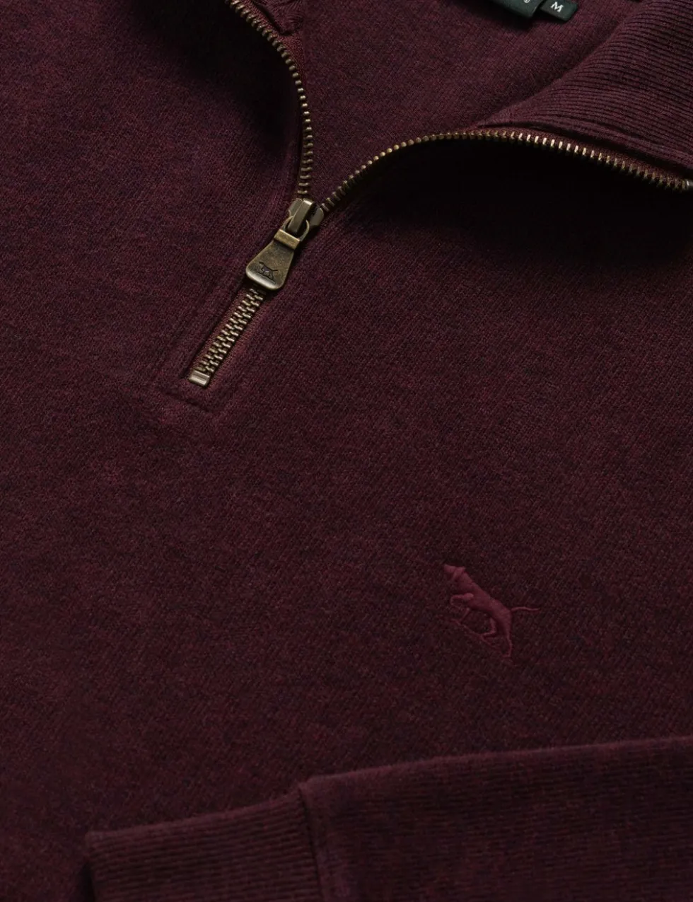 Alton Ave Pure Cotton Half Zip Sweatshirt