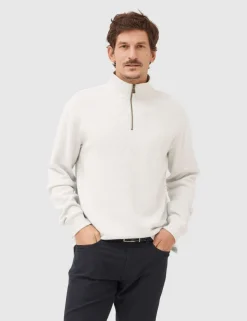 Alton Ave Pure Cotton Half Zip Sweatshirt