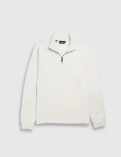 Alton Ave Pure Cotton Half Zip Sweatshirt