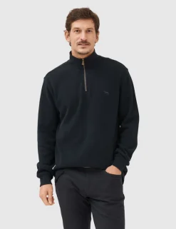 Alton Ave Pure Cotton Half Zip Sweatshirt
