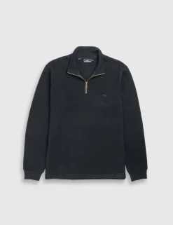 Alton Ave Pure Cotton Half Zip Sweatshirt
