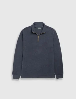 Alton Ave Pure Cotton Half Zip Sweatshirt