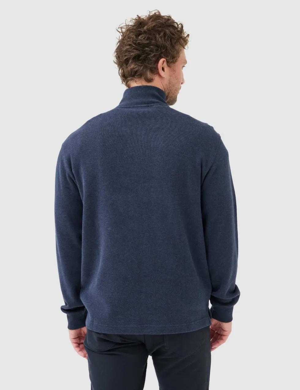 Alton Ave Pure Cotton Half Zip Sweatshirt
