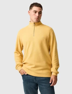 Alton Ave Pure Cotton Half Zip Sweatshirt