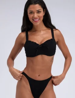 Amalfi Textured Brazilian Bikini Bottoms