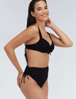 Amalfi Textured High Waisted Bikini Bottoms