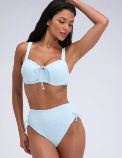 Amalfi Textured Wired Bikini Top (B-FF)