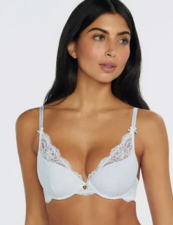 Amber Lace Wired Plunge Bra (A-G)