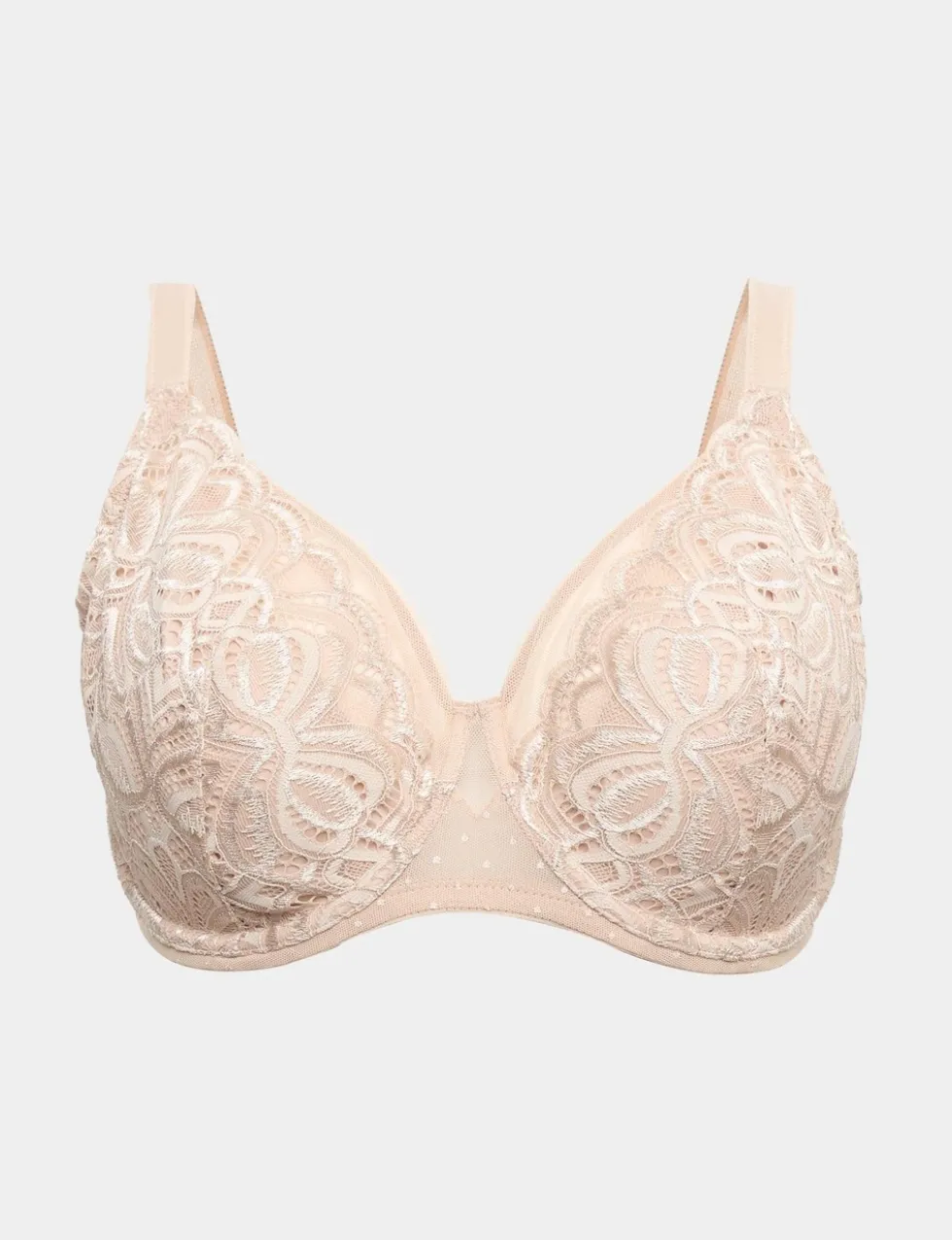 Amelia Lace Natural Lift Wired Full Cup Bra (F+)