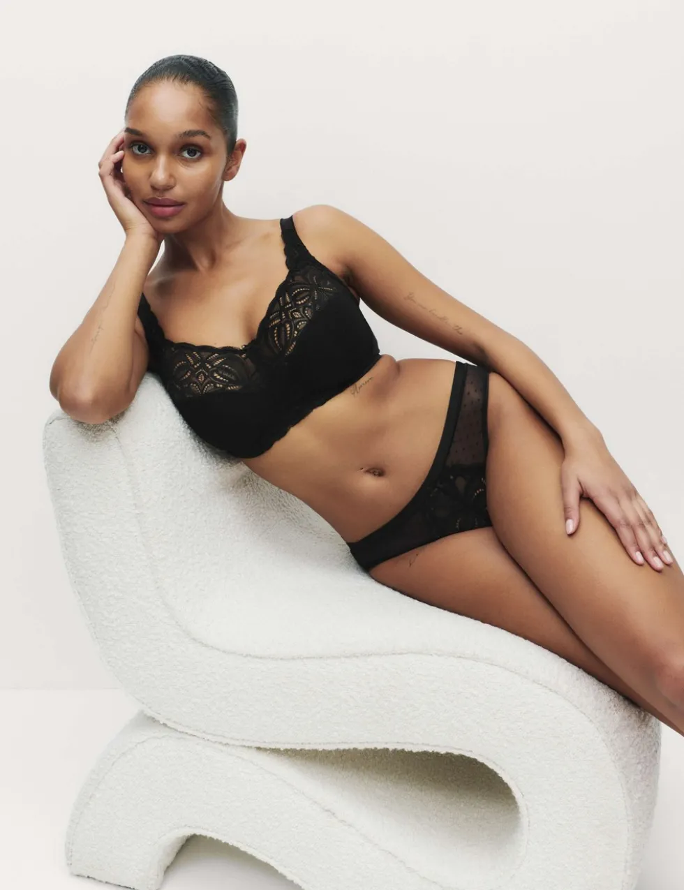 Amelia Lace Non Wired Total Support Bra B-H