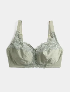 Amelia Lace Non Wired Total Support Bra B-H