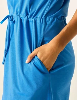 Amorie Cotton Rich Knee Length Waisted Dress