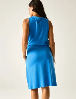 Amorie Cotton Rich Knee Length Waisted Dress