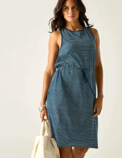 Amorie Cotton Rich Striped Waisted Dress