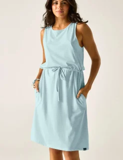 Amorie Cotton Rich Striped Waisted Dress