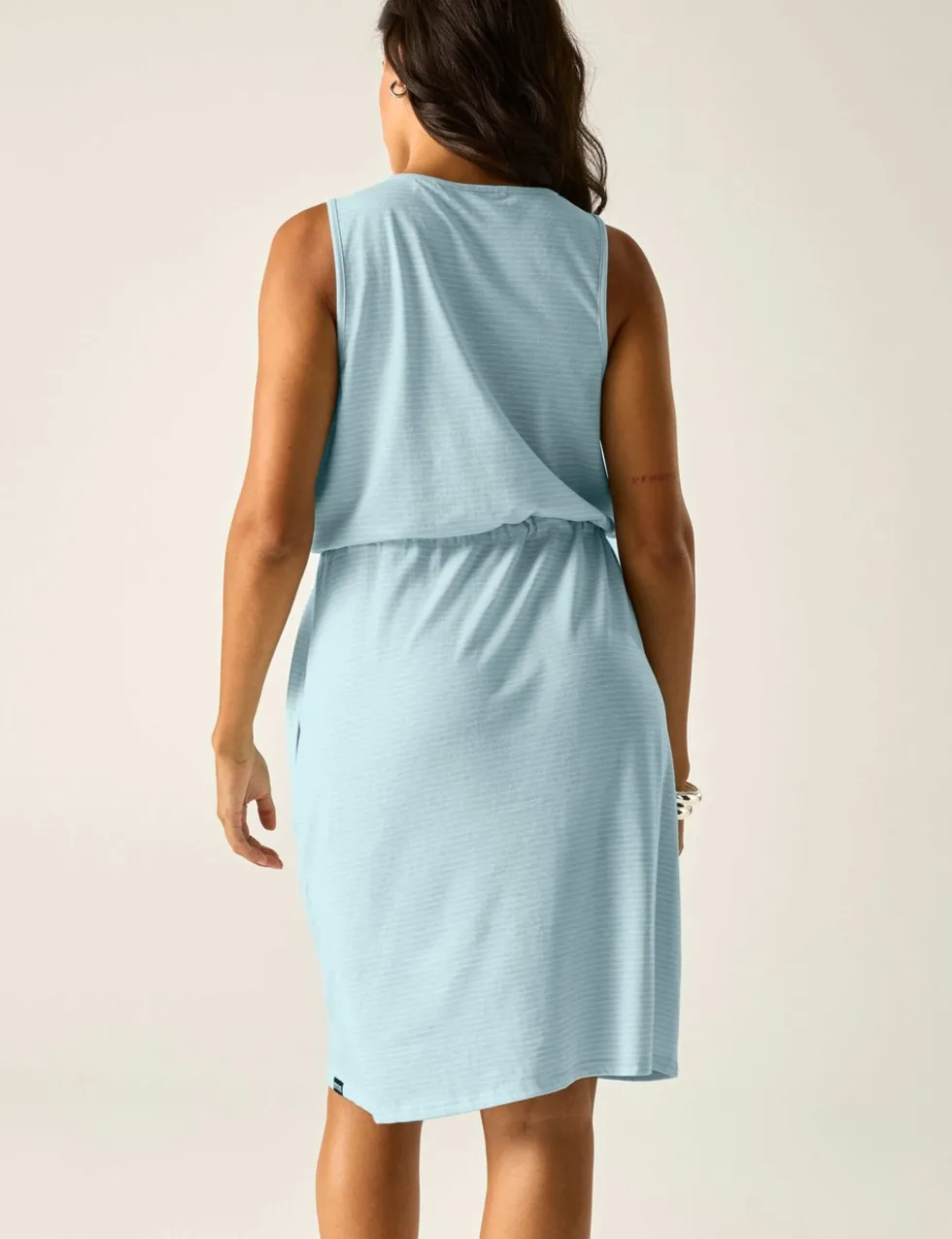 Amorie Cotton Rich Striped Waisted Dress