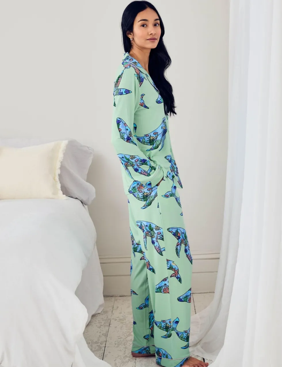 Animal Print Long Pyjama Set