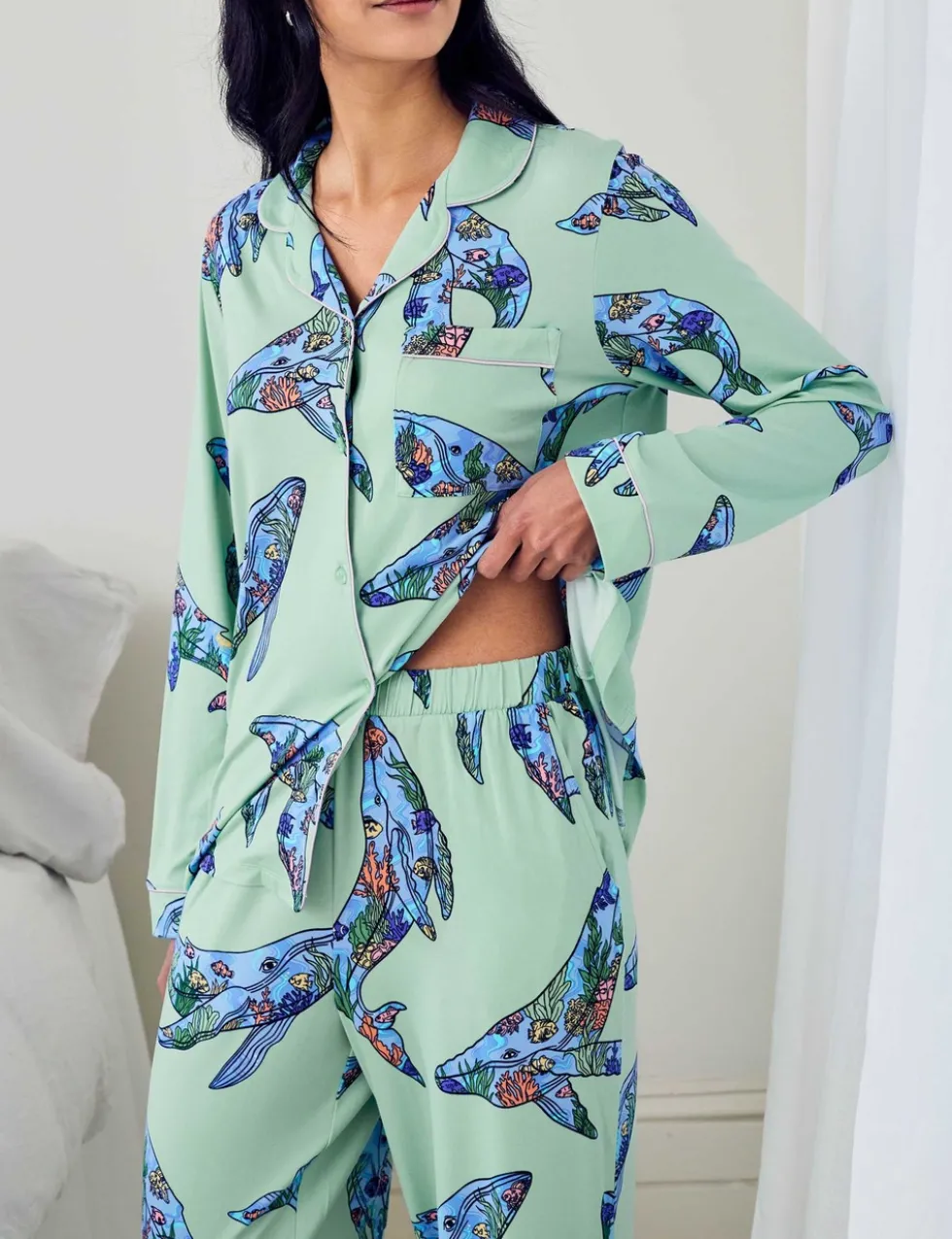 Animal Print Long Pyjama Set