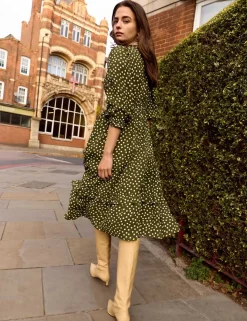Animal Print Midi Skater Dress