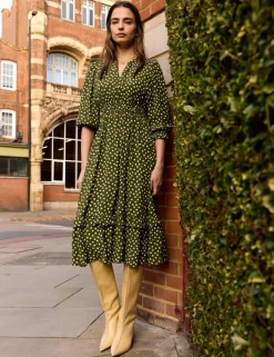Animal Print Midi Skater Dress
