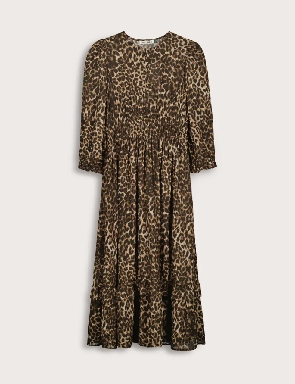 Animal Print Midi Skater Dress