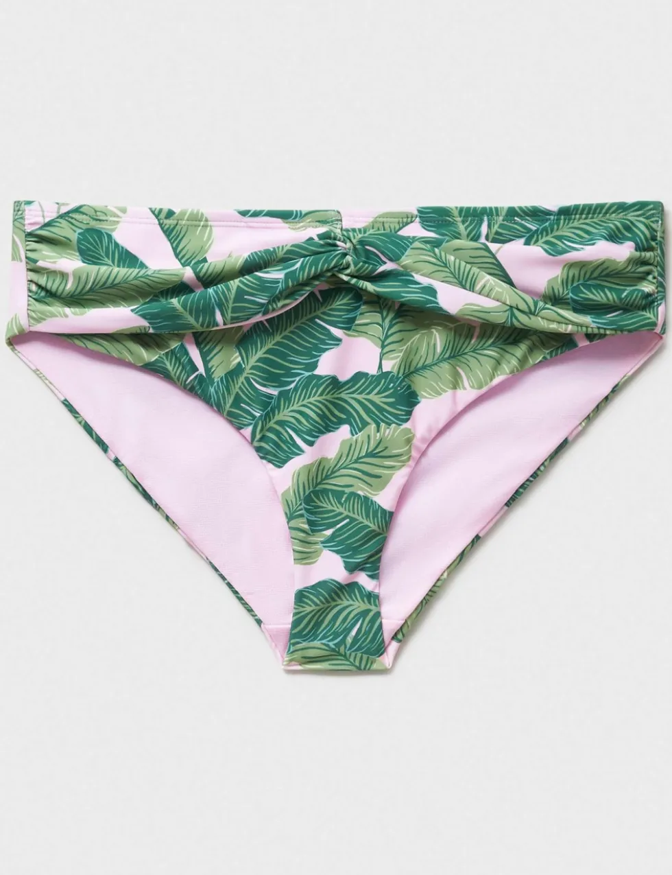 Animal Print Twist Front Bikini Bottoms
