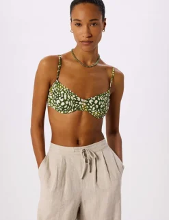 Animal Print Wired Bikini Top