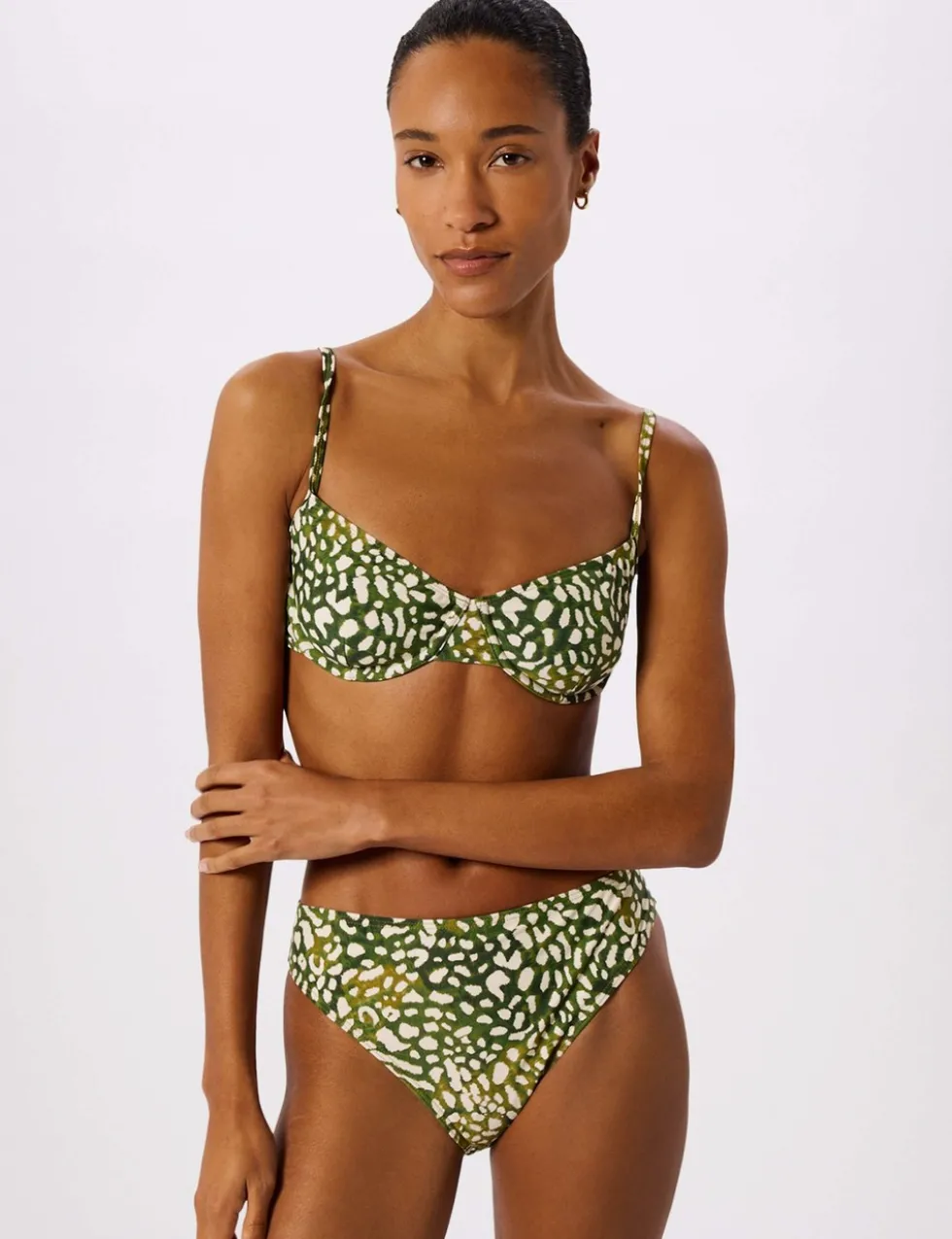 Animal Print Wired Bikini Top