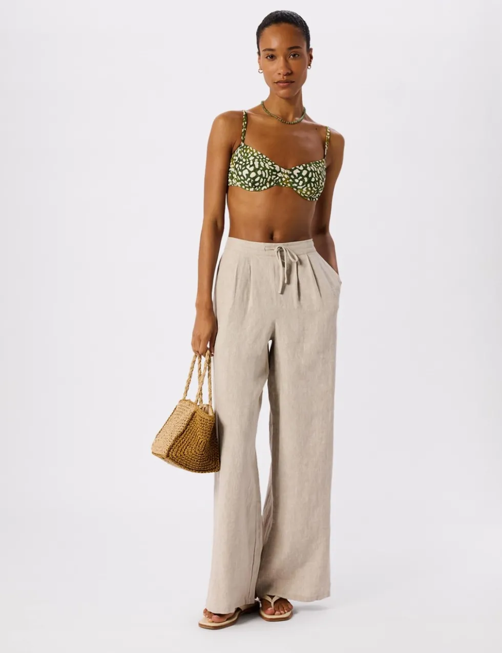 Animal Print Wired Bikini Top