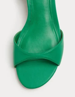 Ankle Strap Kitten Heel Peep Toe Sandals
