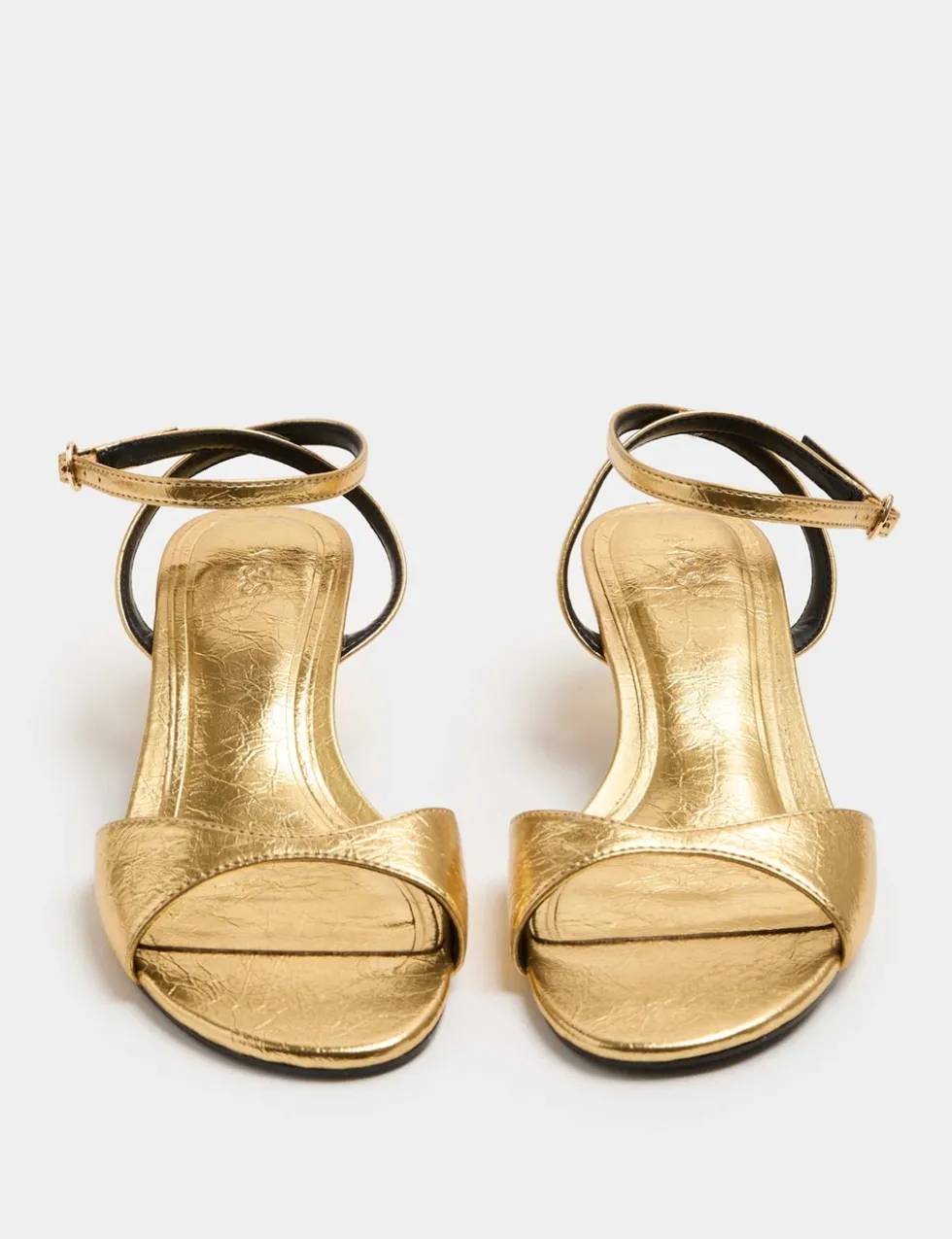 Ankle Strap Kitten Heel Peep Toe Sandals