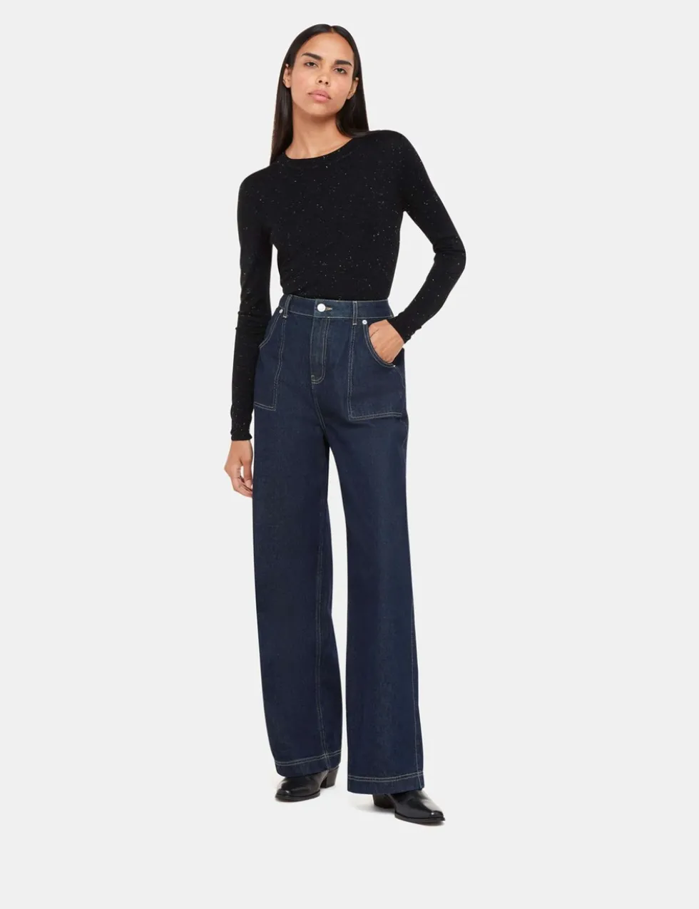Annie Sparkly Crew Neck Jumper