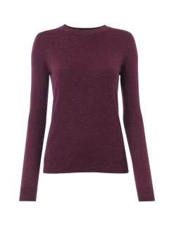 Annie Sparkly Knitted Crew Neck Jumper
