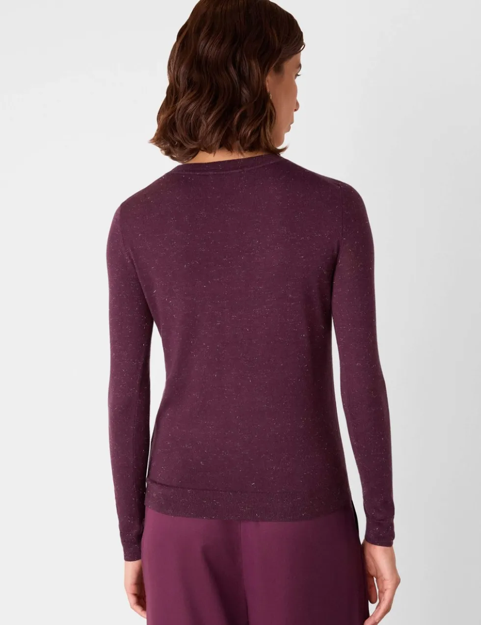 Annie Sparkly Knitted Crew Neck Jumper