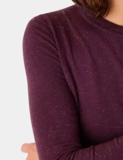 Annie Sparkly Knitted Crew Neck Jumper