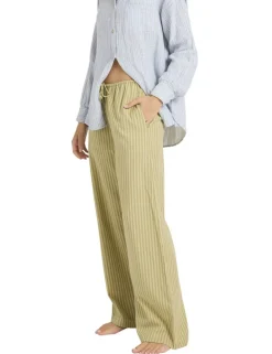 Another Wave Cotton Rich Striped Beach Trousers