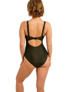Arizona Wave Metallic Plunge Swimsuit (D-G)