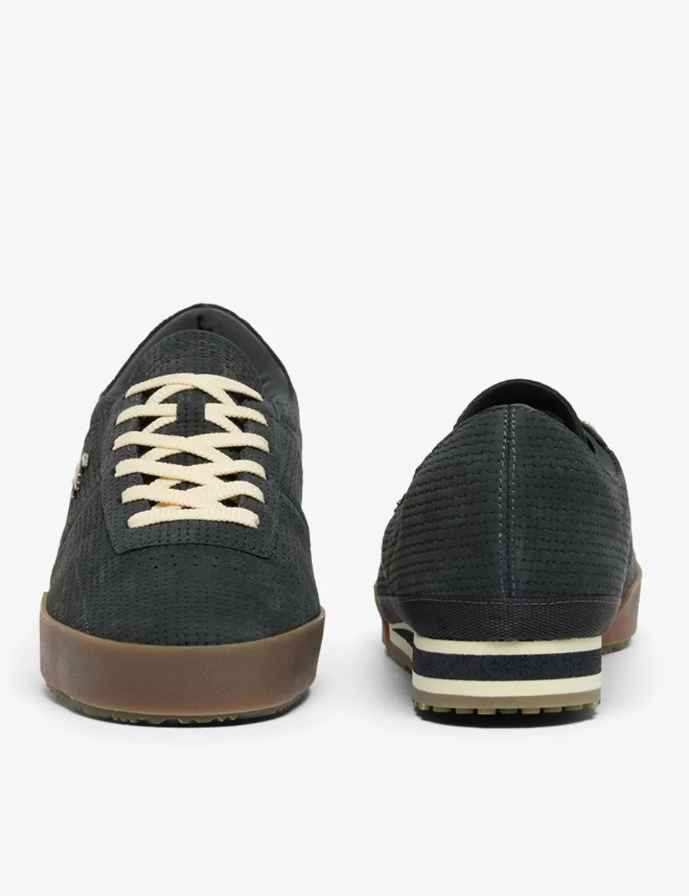 Aura Leather Lace-Up Trainers