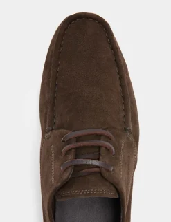 Autograph Suede Lace Up Driver Loafers