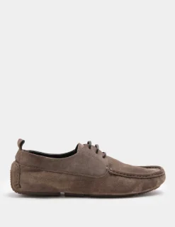 Autograph Suede Lace Up Driver Loafers