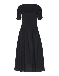 Avery Pure Cotton Smocked Midi Skater Dress