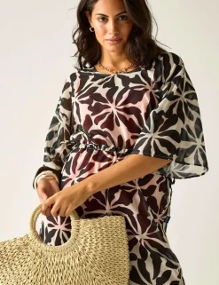 Avorno Printed Midaxi Beach Dress