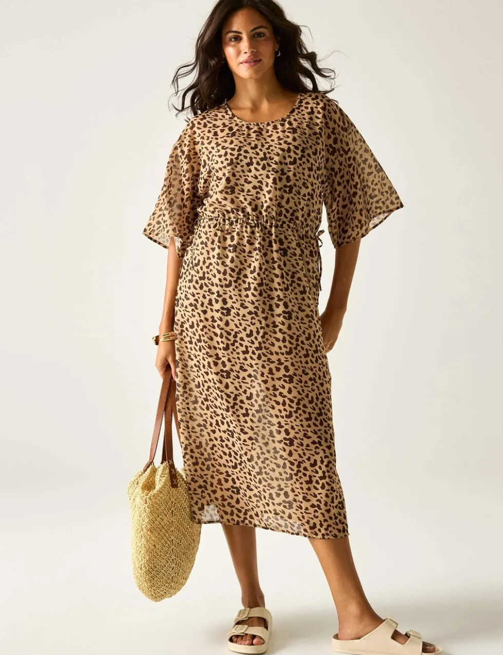 Avorno Printed Midaxi Beach Dress