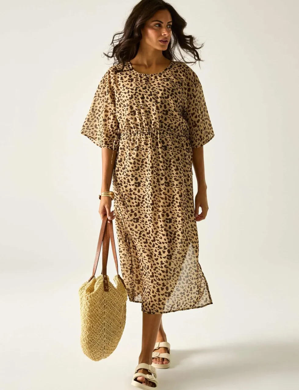 Avorno Printed Midaxi Beach Dress