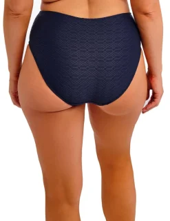 Azores Textured High Waisted Bikini Bottoms